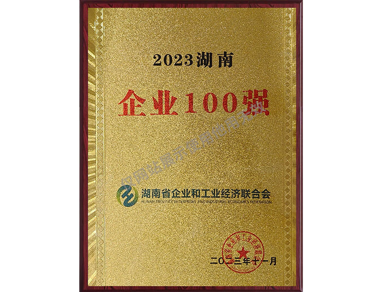 Top 100 doanh nghiệp Hồ Nam năm 2023